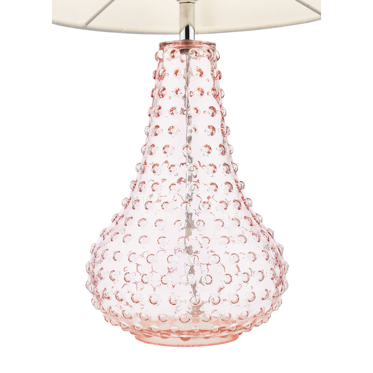 Dar Kristina Table Lamp Pink Glass With Shade –  from Amos Lighting + Home