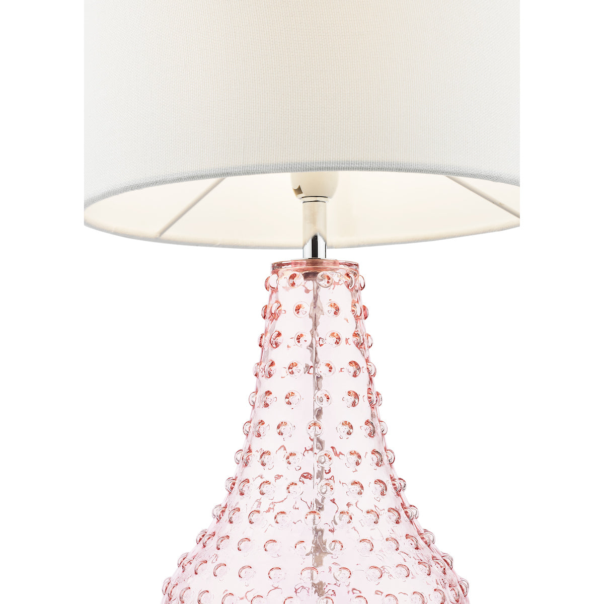 Dar Kristina Table Lamp Pink Glass With Shade –  from Amos Lighting + Home