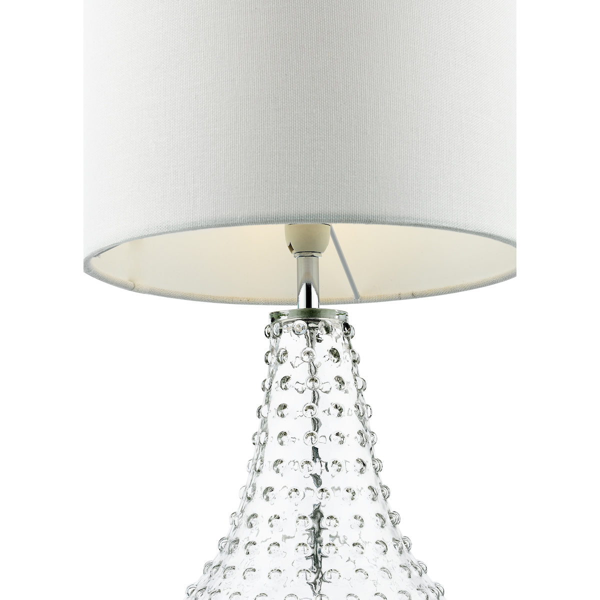 Dar Kristina Table Lamp Textured Glass With Shade –  from Amos Lighting + Home