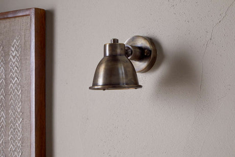 Nkuku Kasai Brass Spotlight Antique Brass