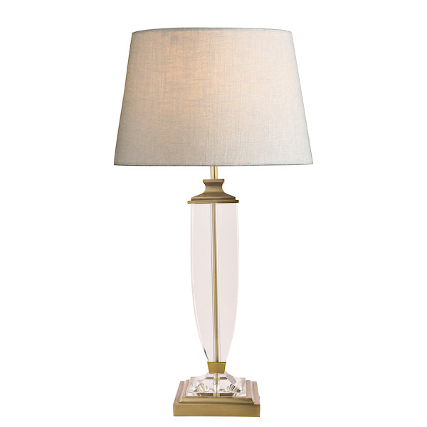 Laura Ashley Carson Large Table Lamp Antique Brass & Crystal –  from Amos Lighting + Home