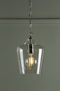 Laura Ashley Ockley Pendant Polished Chrome &amp; Glass –  from Amos Lighting + Home