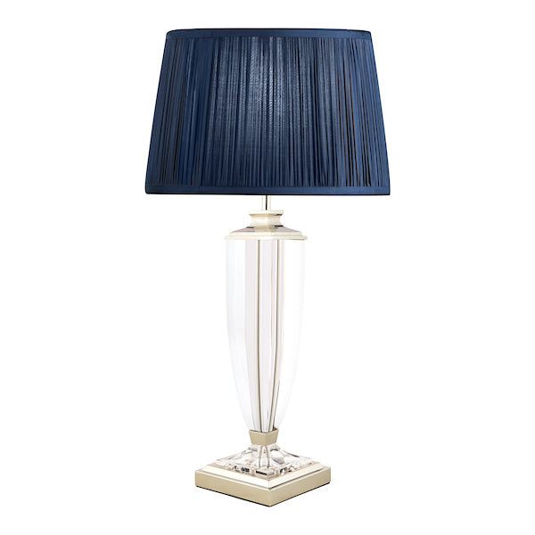 Laura Ashley Carson Large Table Lamp Polished Nickel &amp; Crystal –  from Amos Lighting + Home