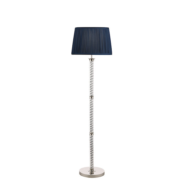 Laura Ashley Louis Floor Lamp Twisted Glass Polished Nickel Base –  from Amos Lighting + Home