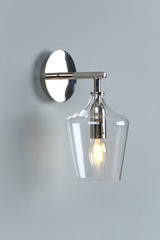 Laura Ashley Ockley Wall Light Polished Chrome & Glass
