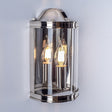 Laura Ashley Harrington Wall Light Polished Nickel Glass –  from Amos Lighting + Home