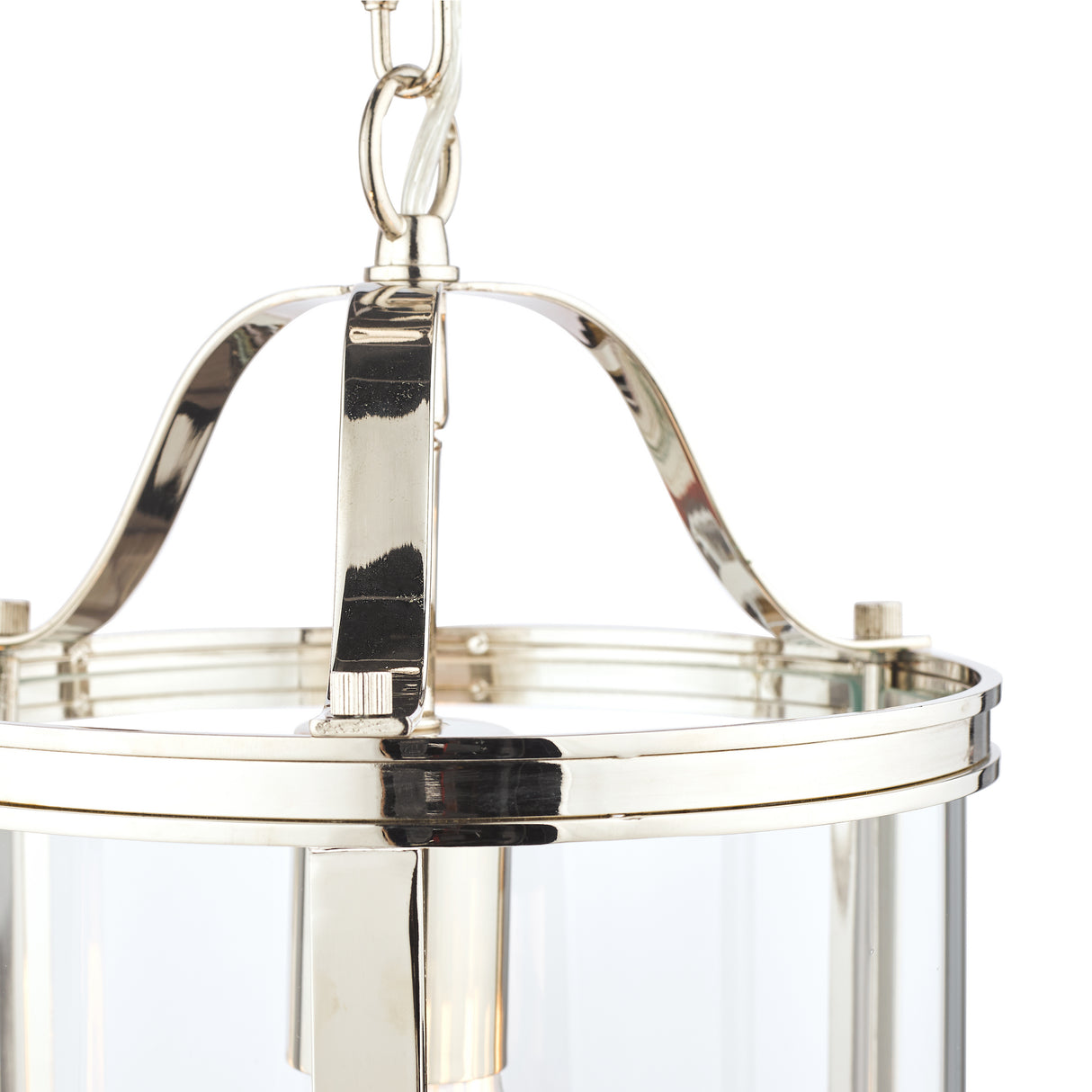 Laura Ashley Harrington Single Pendant Polished Nickel