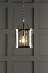 Laura Ashley Harrington Single Pendant Polished Nickel