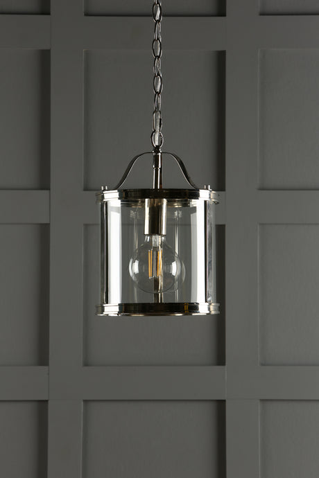 Laura Ashley Harrington Single Pendant Polished Nickel