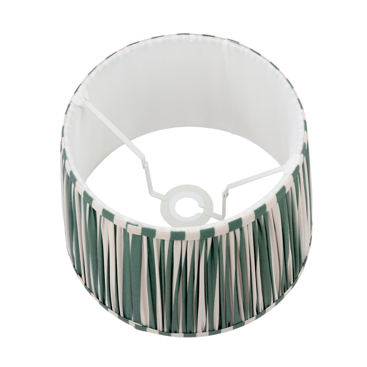 Laura Ashley Denwick Green Cotton Tapered Drum Shade 30cm/12 inch