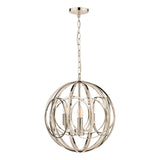 Laura Ashley Orbital 3 Light Globe Chandelier Polished Nickel –  from Amos Lighting + Home