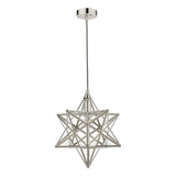 Laura Ashley Star Pendant Polished Silver Glass Small –  from Amos Lighting + Home