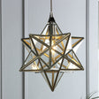 Laura Ashley Star Pendant Polished Silver Glass Small –  from Amos Lighting + Home