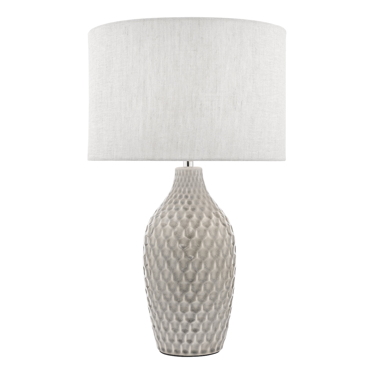 Laura Ashley Heathfield Ceramic Table Lamp Grey With Shade –  from Amos Lighting + Home