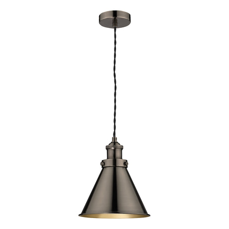 Laura Ashley Rufus Pendant Industrial Nickel –  from Amos Lighting + Home