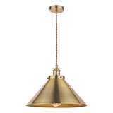 Laura Ashley Rufus Single Pendant Antique Brass –  from Amos Lighting + Home