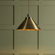 Laura Ashley Rufus Single Pendant Antique Brass –  from Amos Lighting + Home