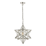 Laura Ashley Star Pendant Polished Silver Glass Large –  from Amos Lighting + Home