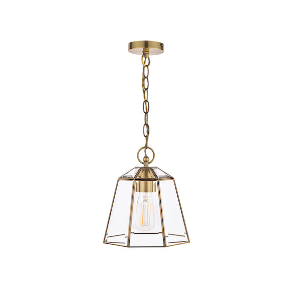 Laura Ashley Clayton Pendant Antique Brass –  from Amos Lighting + Home