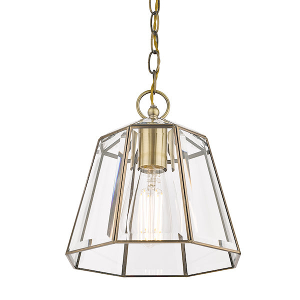 Laura Ashley Clayton Pendant Antique Brass –  from Amos Lighting + Home