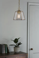 Laura Ashley Clayton Pendant Antique Brass –  from Amos Lighting + Home