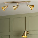 Laura Ashley Rufus 3lt Spotlight Bar Antique Brass –  from Amos Lighting + Home