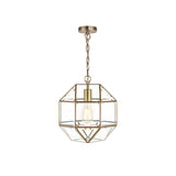 Laura Ashley Blackwell Pendant Antique Brass Glass –  from Amos Lighting + Home