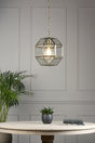 Laura Ashley Blackwell Pendant Antique Brass Glass –  from Amos Lighting + Home