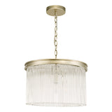 Laura Ashley Manon 3 Light Pendant Champagne Clear Glass –  from Amos Lighting + Home