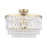 Laura Ashley Rhosill 3 Light Semi Flush Matt Antique Brass –  from Amos Lighting + Home