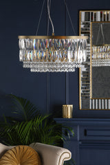 Laura Ashley Rhosill 4 Light Grand Chandelier Matt Antique Brass –  from Amos Lighting + Home