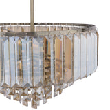 Laura Ashley Vienna 3 Light Semi-Flush Ceiling Light Champagne Crystal and Antique Brass –  from Amos Lighting + Home