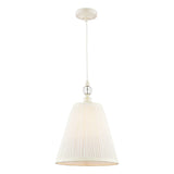 Laura Ashley Ellis Pendant Satin Cream and Crystal –  from Amos Lighting + Home