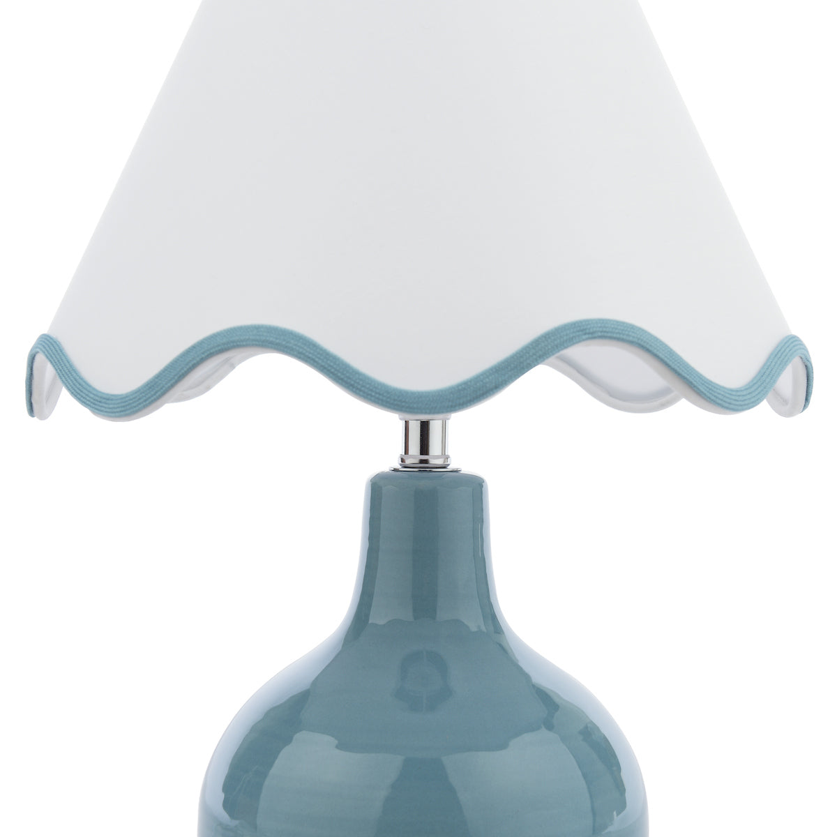 Laura Ashley Bramhope Table Lamp Blue Ceramic –  from Amos Lighting + Home