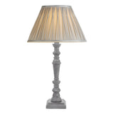 Laura Ashley Tate Table Lamp Distressed Grey and Polished Chrome Base Only –  from Amos Lighting + Home