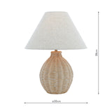 Laura Ashley Fernhill Table Lamp Matt Cream –  from Amos Lighting + Home