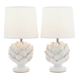 Laura Ashley Artichoke Twin Pack Table Lamp White –  from Amos Lighting + Home