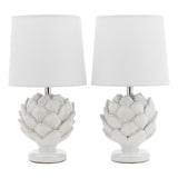 Laura Ashley Artichoke Twin Pack Table Lamp White –  from Amos Lighting + Home