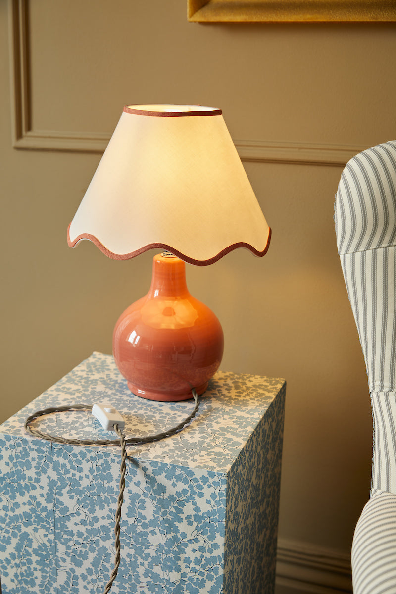 Laura Ashley Bramhope Table Lamp Terracotta –  from Amos Lighting + Home