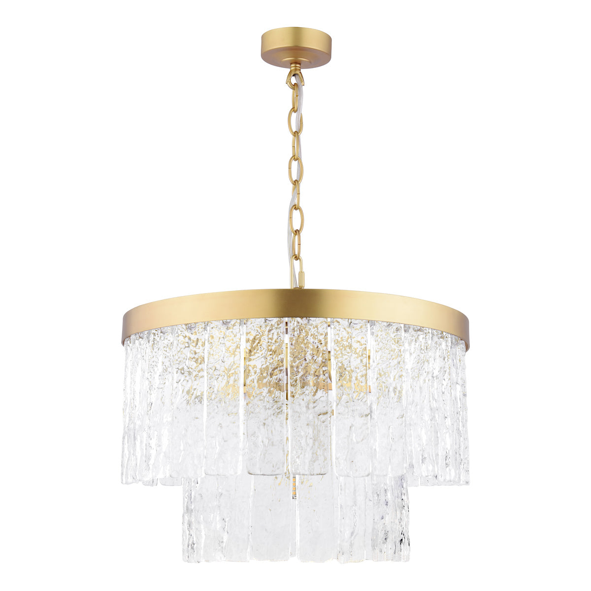 Laura Ashley Durnsford Pendant Matt Antique Brass from Amos Lighting + Home