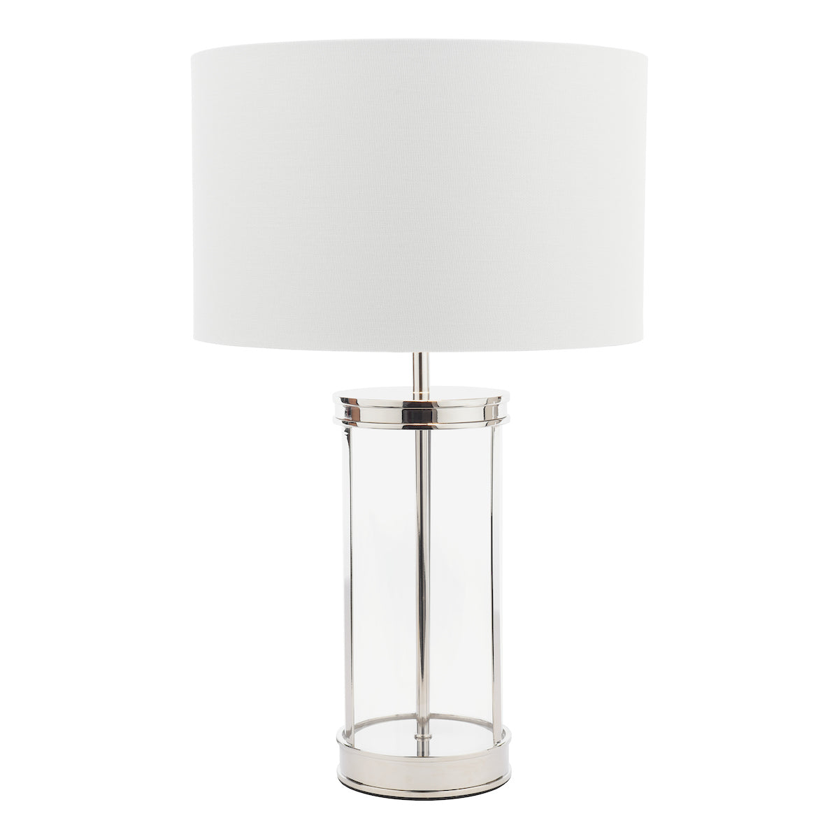 Laura Ashley Harrington Small Table Lamp Polished Nickel –  from Amos Lighting + Home