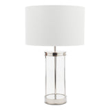 Laura Ashley Harrington Small Table Lamp Polished Nickel –  from Amos Lighting + Home