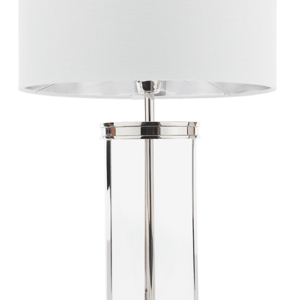 Laura Ashley Harrington Small Table Lamp Polished Nickel –  from Amos Lighting + Home