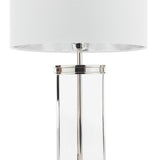 Laura Ashley Harrington Small Table Lamp Polished Nickel –  from Amos Lighting + Home