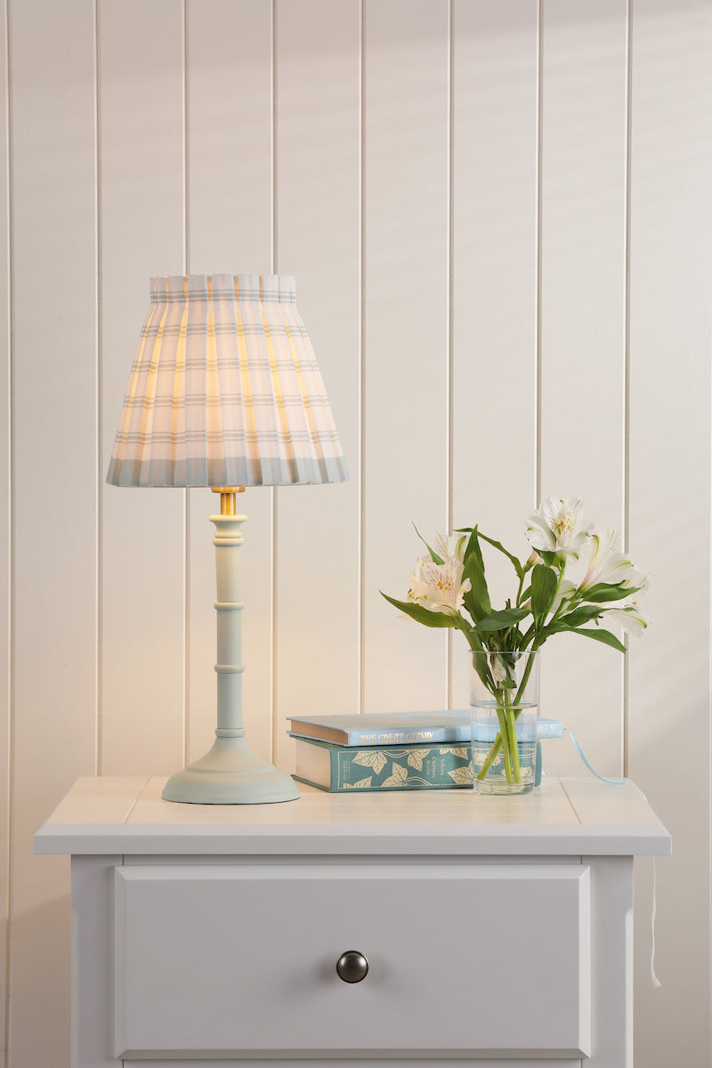 Laura Ashley Farnworth Table Lamp Matt Green With Shade