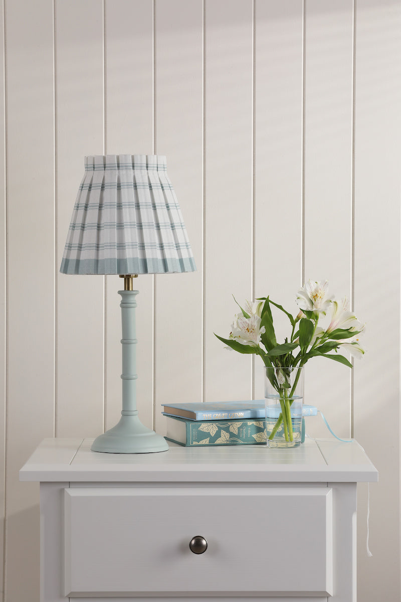 Laura Ashley Farnworth Table Lamp Matt Green With Shade