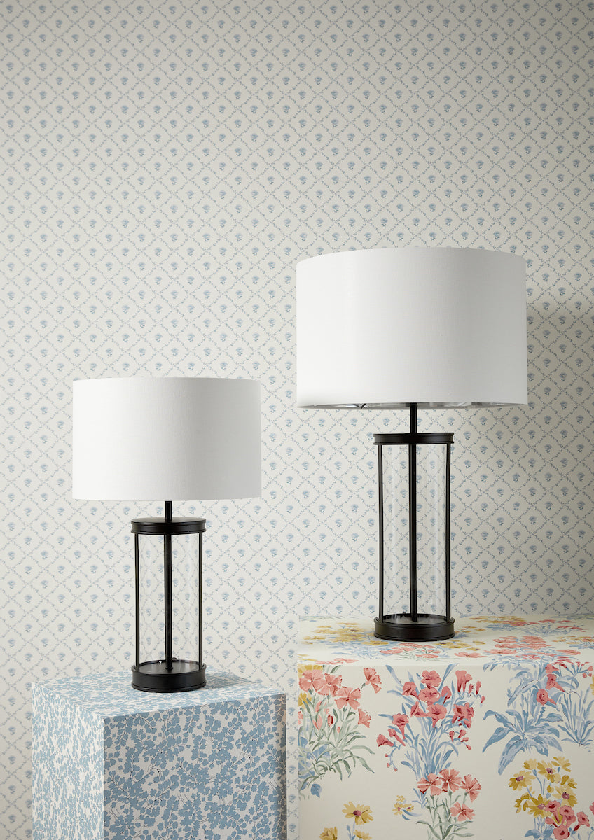 Laura Ashley Harrington Small Table Lamp Matt Black –  from Amos Lighting + Home