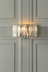 Laura Ashley Fernhurst Wall Light Crystal and Antique Brass