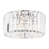 Laura Ashley Fernhurst 3 Light Flush Crystal and Polished Chrome