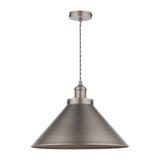 Laura Ashley Rufus Pendant Industrial Nickel